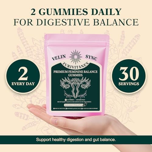 Gomitas Probióticas Diarias ZuriVitaNex para Mujeres – Equilibrio Femenino y Soporte de pH – Veganas, Sin Gluten – Sabor Piña – 60 Gomitas (30 - imagen 4