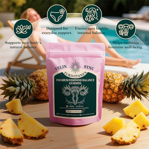 Gomitas Probióticas Diarias ZuriVitaNex para Mujeres – Equilibrio Femenino y Soporte de pH – Veganas, Sin Gluten – Sabor Piña – 60 Gomitas (30 - imagen 5