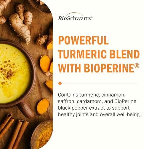 Suplemento de Cúrcuma con Azafrán, Canela y Cardamomo más Extracto de Pimienta Negra BioPerine para Mejor Absorción, 60 Cápsulas - imagen 5