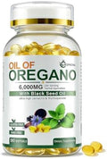 Vespecial Aceite de Orégano con Aceite de Semilla Negra, 180 Softgels | Suplemento Herbal 2 en 1 para el Sistema Inmunológico | Sin OGM, A base de - imagen 1