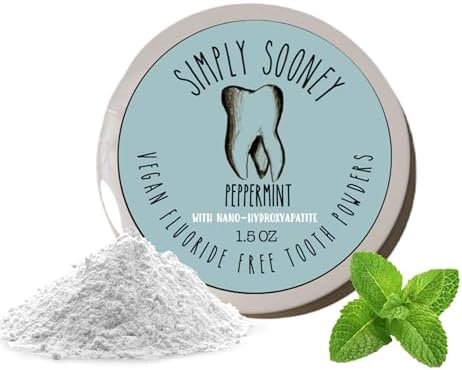 Polvo Dental Mineral Vegano Remineralizante Simply Sooney I Fórmula de Nano-hidroxiapatita con Sabor a Menta I Aliento Fresco 1.5oz (tarro de 1.5 oz) - imagen 1