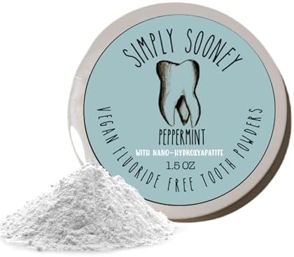 Polvo Dental Mineral Vegano Remineralizante Simply Sooney I Fórmula de Nano-hidroxiapatita con Sabor a Menta I Aliento Fresco 1.5oz (tarro de 1.5 oz) - imagen 6
