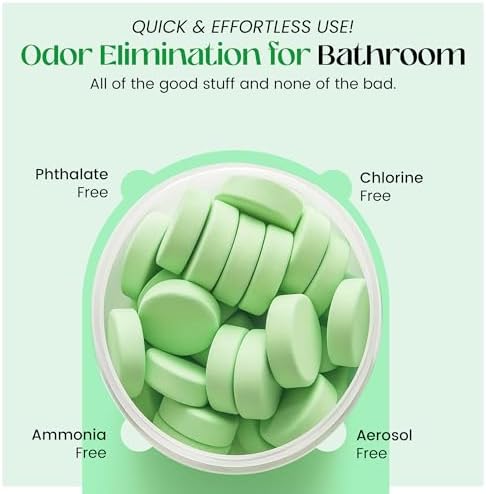 Tabletas Desodorantes para Inodoro FreshExit – Solo Tira una y Listo – 60 Piezas Aroma Cítrico – Eliminación de Olores para el Baño – Reemplaza el - imagen 5