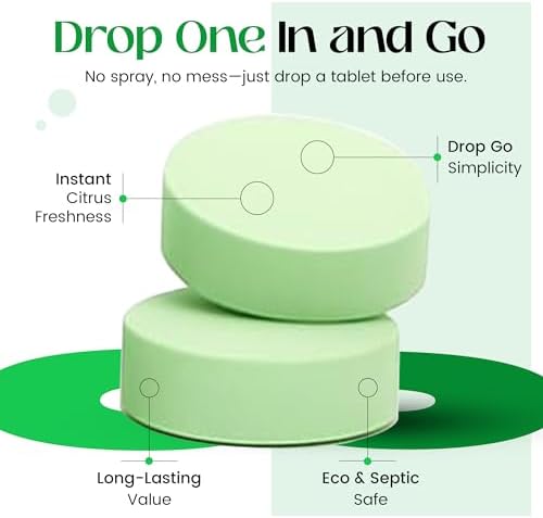 Tabletas Desodorantes para Inodoro FreshExit – Solo Tira una y Listo – 60 Piezas Aroma Cítrico – Eliminación de Olores para el Baño – Reemplaza el - imagen 6
