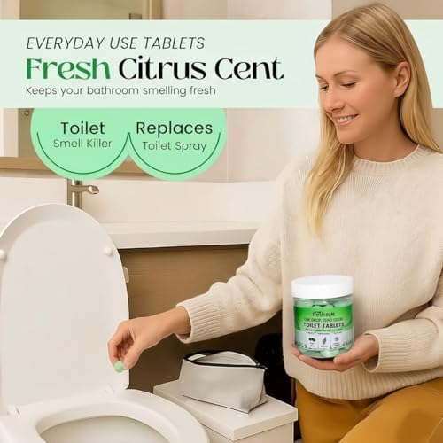 Tabletas Desodorantes para Inodoro FreshExit – Solo Tira una y Listo – 60 Piezas Aroma Cítrico – Eliminación de Olores para el Baño – Reemplaza el - imagen 7