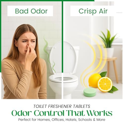 Tabletas Desodorantes para Inodoro FreshExit – Solo Tira una y Listo – 60 Piezas Aroma Cítrico – Eliminación de Olores para el Baño – Reemplaza el - imagen 8