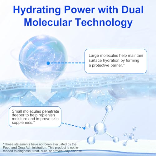 Paquete de 2 Polvos de Ácido Hialurónico para la Piel – Alta Peso Molecular, Hidratación Profunda, Cosmético Hidrosoluble, Vegano, Sin Gluten, Ideal - imagen 3