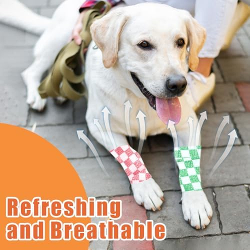 6 Rollos de 2 Pulgadas x 5 Yards de Vendaje Cohesivo con Diseño de Cuadros y Corazones para Perros y Gatos, Bandas Autoadhesivas para Cuidado de - imagen 6