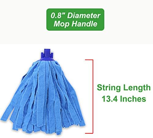 Reemplazo de Cabezal de Mopa de Microfibra EaseYourDay, Refills de Mopa de Cuerda para Mangos de Mopa con Rosca Estándar en EE. UU. – Paquete de 3 - imagen 6
