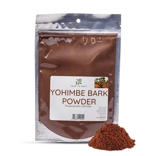 Polvo de Corteza de Yohimbe Herb To Body – 4 oz, Polvo de Yohimbe Seco Silvestre de África para Té Herbal y Usos Tradicionales - imagen 1