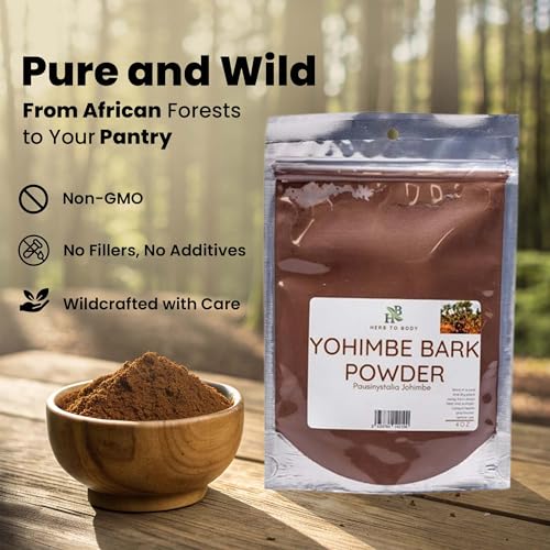 Polvo de Corteza de Yohimbe Herb To Body – 4 oz, Polvo de Yohimbe Seco Silvestre de África para Té Herbal y Usos Tradicionales - imagen 2