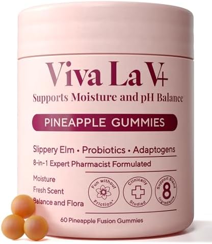 Gomitas probióticas de Olmo Resbaladizo 8 en 1 para Mujeres - Hidratación Intima, pH Balanceado, Olor Saludable, Equilibrio de Levadura y Soporte de - imagen 1