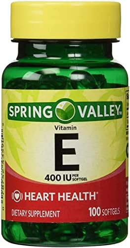 Spring Valley - Vitamina E 400 IU, Soluble en Agua, 100 Cápsulas Blandas - imagen 1