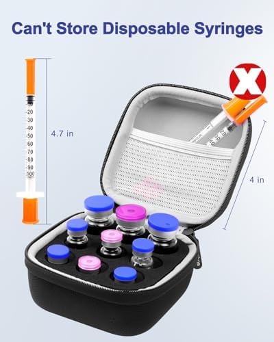 Funda Protectora para Viales de Insulina Krypthos con 9 Compartimentos, Organizador de Viales para Diabéticos, Soporte de Refrigeración sin Paquete - imagen 5