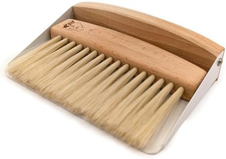 A&J Koti Barrendero de Mesa - Set Mini de Recogedor y Cepillo de Mano - Ideal para Meseros, Restaurantes, Hogar y Cocina - Kit para Limpiar Migajas - imagen 2