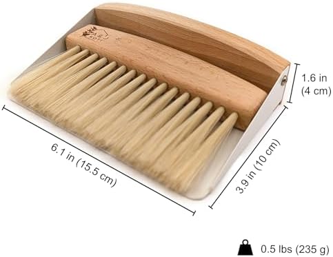 A&J Koti Barrendero de Mesa - Set Mini de Recogedor y Cepillo de Mano - Ideal para Meseros, Restaurantes, Hogar y Cocina - Kit para Limpiar Migajas - imagen 6