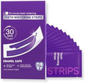 Tiras Blanqueadoras de Dientes Moradas - Seguras para Esmalte y Dientes Sensibles - Tecnología de Tiras Secas Antideslizantes - 15 Tratamientos / 30 - imagen 1