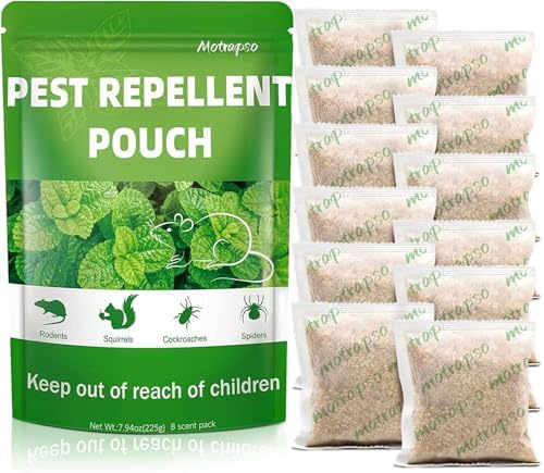 Paquete de 12 Repelentes de Ratones con Aceites Esenciales de Menta Natural, Bolsitas Repelentes para Ratones - imagen 1