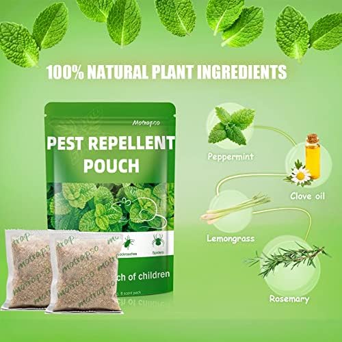 Paquete de 12 Repelentes de Ratones con Aceites Esenciales de Menta Natural, Bolsitas Repelentes para Ratones - imagen 6