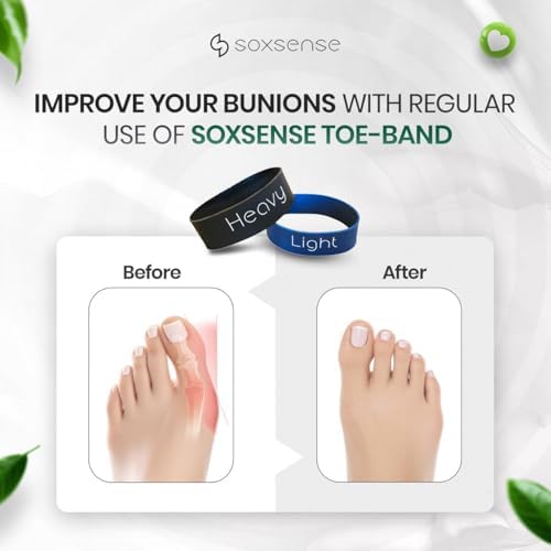Set de Pelotas de Masaje de Corcho Soxsense y Bandas para Estiramiento de Dedos (4 PZS) – Alivio de Fascitis Plantar y Terapia para el Dolor de Pies - imagen 4