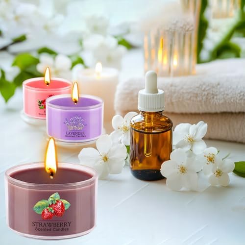 Juego de 20 Velas Aromáticas - Set de Regalo de Velas Pequeñas para Mujeres con 10 Fragancias, Velas de Cera de Soja de 35g para Relajación, Yoga, - imagen 7