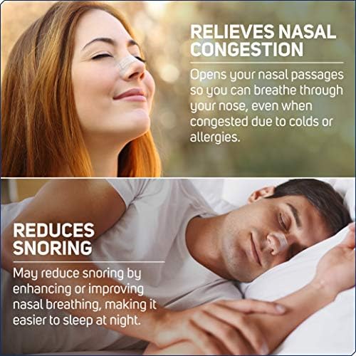 Tiras Nasales Clear Passage Tamaño Pequeño a Mediano, Color Beige, 50 Piezas | Mejora el Sueño, Reduce Ronquidos y Alivia Congestión Nasal por - imagen 5