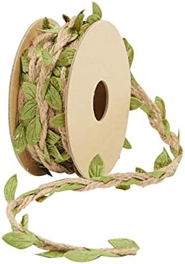 Cinta de Yute con Diseño de Hoja Juvale - Decoración de Fiesta Jungle, Safari y Fairy, Vides para Manualidades (4 Rollos, 20 M Totales) - imagen 7