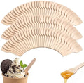 Cucharas de Madera Bekith 400 Pcs, Mini Cucharas Desechables de 2-3/4 para Helados, Manualidades y Muestras de Exfoliantes Orgánicos - imagen 1