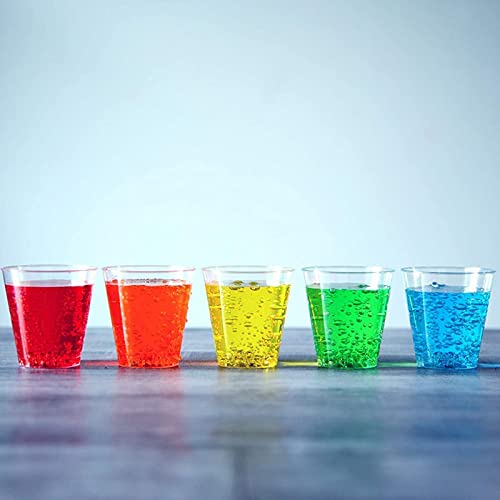 Vasos desechables de plástico TashiLiving [400 piezas - 1 oz] claros, pequeños, ideales para salsas, degustaciones y muestras - imagen 2