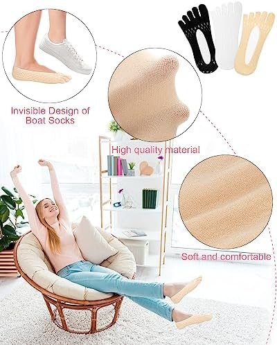 Calcetas BLATOWN para Alivio de Juanetes, 6 Pares, Compresión y Separadores de Dedos, Sin Mostrar, Cortas, para Mujeres y Hombres - imagen 5