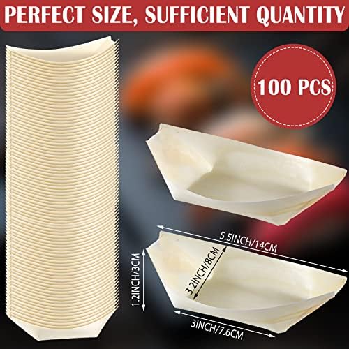 Platos de Bambú Newtay 100 Pcs 5.5'' Desechables para Aperitivos, Bandejas de Sushi y Charcutería para Fiestas y Uso en Casa - imagen 2