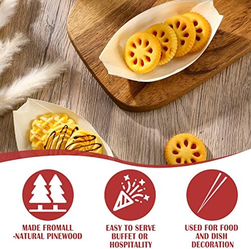 Platos de Bambú Newtay 100 Pcs 5.5'' Desechables para Aperitivos, Bandejas de Sushi y Charcutería para Fiestas y Uso en Casa - imagen 3