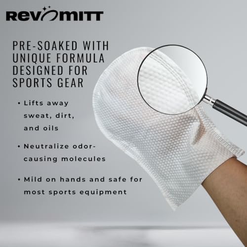RevoMitt Guantes de Limpieza para Equipos Deportivos - Guantes Prehumedecidos para Limpiar y Desodorizar Calzado, Tapetes de Yoga, Guantes de Box, - imagen 2
