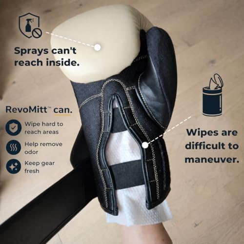 RevoMitt Guantes de Limpieza para Equipos Deportivos - Guantes Prehumedecidos para Limpiar y Desodorizar Calzado, Tapetes de Yoga, Guantes de Box, - imagen 3