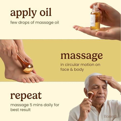 Homeda Kansa Wand - Masajeador de Pies Ayurveda - Herramienta de Cuidado de la Piel India - Regalos Ayurveda (Tazón Único) - imagen 4