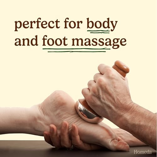 Homeda Kansa Wand - Masajeador de Pies Ayurveda - Herramienta de Cuidado de la Piel India - Regalos Ayurveda (Tazón Único) - imagen 7