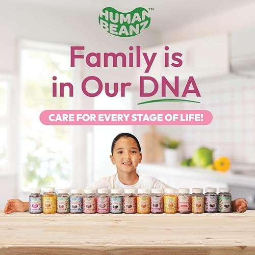 Vitaminas Gummy Human Beanz Biotin Jelly Bean, 5000mcg por porción, para cabello, piel y uñas, 120 frijoles de fresa, kosher - imagen 8