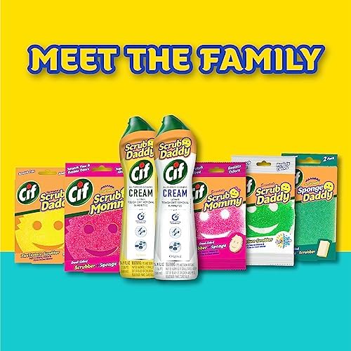 Kit de Limpieza Scrub Daddy y Scrub Mommy + Limpiador Multiusos Cif Original - Esponjas Antirayaduras para Cocina y Baño - imagen 8