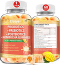 Gomitas de Kombucha Probioticas Crasye Sin Azúcar para Mujeres y Hombres - Apoyo Digestivo, Inmunológico y para la Salud Intestinal - 60 Gomitas - 30 - imagen 1