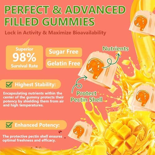 Gomitas de Kombucha Probioticas Crasye Sin Azúcar para Mujeres y Hombres - Apoyo Digestivo, Inmunológico y para la Salud Intestinal - 60 Gomitas - 30 - imagen 4