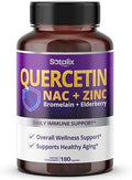 Suplemento Premium SOTALIX Quercetina 98% Alta Pureza con Bromelina, Zinc, Vitamina D3 2000 IU, Saúco - Soporte Inmunológico y Cardiovascular - 180 - imagen 1