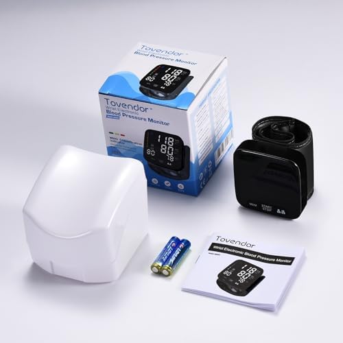 Monitor de Presión Arterial de Muñeca Tovendor, Automático con Estuche Portátil, 2 Pilas AAA y Memoria para 2 Usuarios, 90 Lecturas cada uno - imagen 7