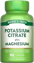 Cápsulas de Citrato de Potasio y Magnesio de Nature's Truth | 90 Contenidos | Suplemento Vegano, No Transgénico y Sin Gluten - imagen 1