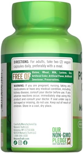 Cápsulas de Citrato de Potasio y Magnesio de Nature's Truth | 90 Contenidos | Suplemento Vegano, No Transgénico y Sin Gluten - imagen 7
