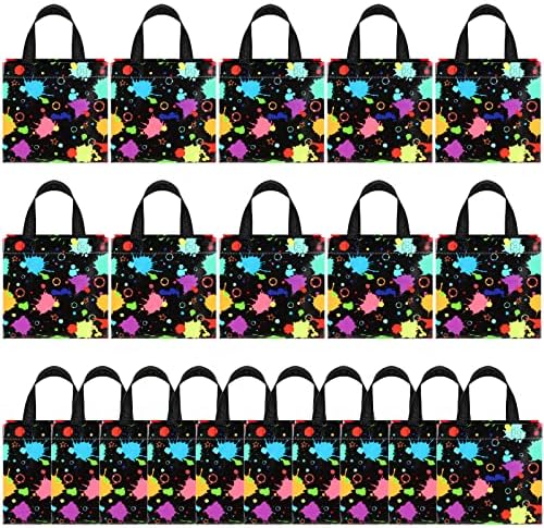 Bolsas de Regalo Brillantes Pinkunn de 20 Piezas con Asa, Decorativas y de Tela No Tejida para Fiestas Neon - imagen 1