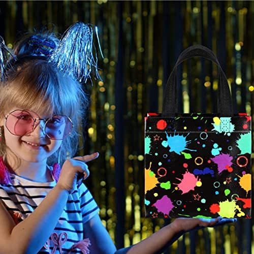 Bolsas de Regalo Brillantes Pinkunn de 20 Piezas con Asa, Decorativas y de Tela No Tejida para Fiestas Neon - imagen 6