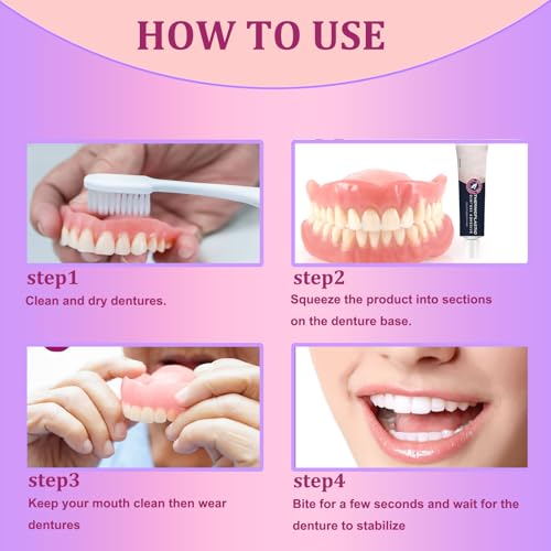 Adhesivo para Dentaduras 2PCS, Extra Fuerte y Duradero, Sujeción Ultra Máxima, Dura Hasta 4 Días, Apto para Todas las Edades - imagen 7