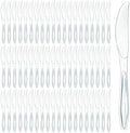 Cuchillos de Plástico Prestee 100 Piezas - Cuchillos Desechables Elegantes y Resistentes para Fiestas, Catering y Eventos - imagen 1