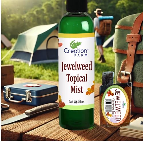 Spray Jewelweed Creation Farm 4 oz - Alivio para Picazón de Hiedra Venenosa, Remedio para Erupciones, Picaduras de Insectos y Abejas - imagen 2