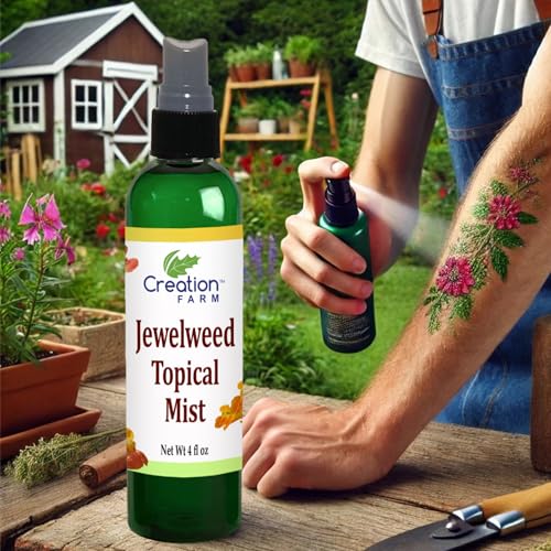 Spray Jewelweed Creation Farm 4 oz - Alivio para Picazón de Hiedra Venenosa, Remedio para Erupciones, Picaduras de Insectos y Abejas - imagen 3